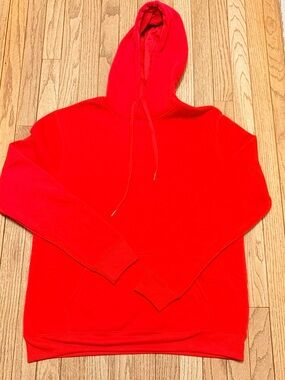 Men's Red Hoodie Sweatshirt - Classic Pullover